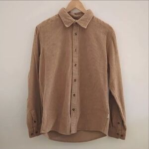 PETER  WERTH | Men's Tan Cape LS Button Up Corduroy Long Sleeve Shirt
